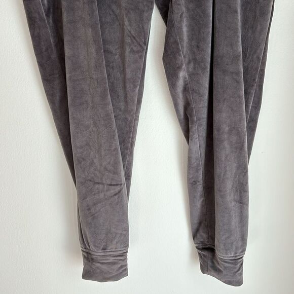 House of Harlow 1960 Women velour track suit jogger pants slate charcoal gray XL - Picture 4 of 15